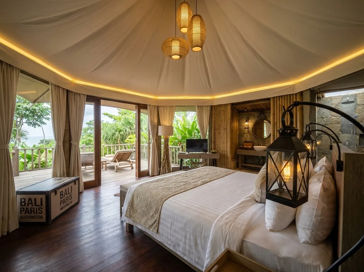 AMANI Nature Resort — glamping spálňa